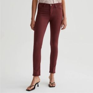 Ag Abbey Ankle Cranberry Jeans 27R NWT